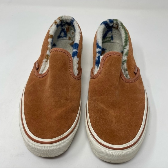 Vans Classic Sunburn Marshmallow Sherpa-Lined Suede Sneakers – Size 8 - Picture 2 of 9